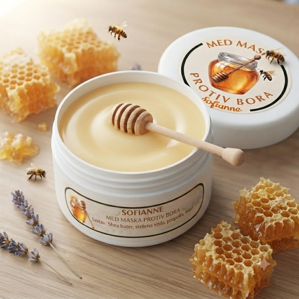 MED MASKA PROTIV BORA I OŠTEĆENJA NA KOŽI LICA 20 ml