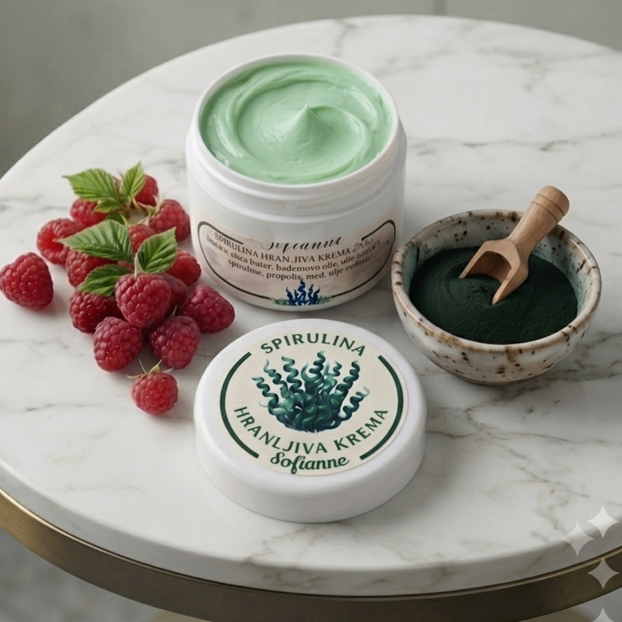 Spirulina proteinska krema za negu kože lica 50 ml