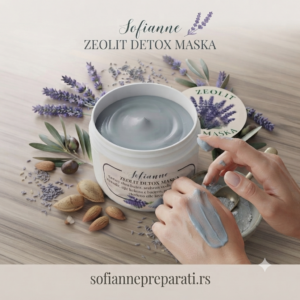 Zeolit detox maska za negu kože lica 20 ml