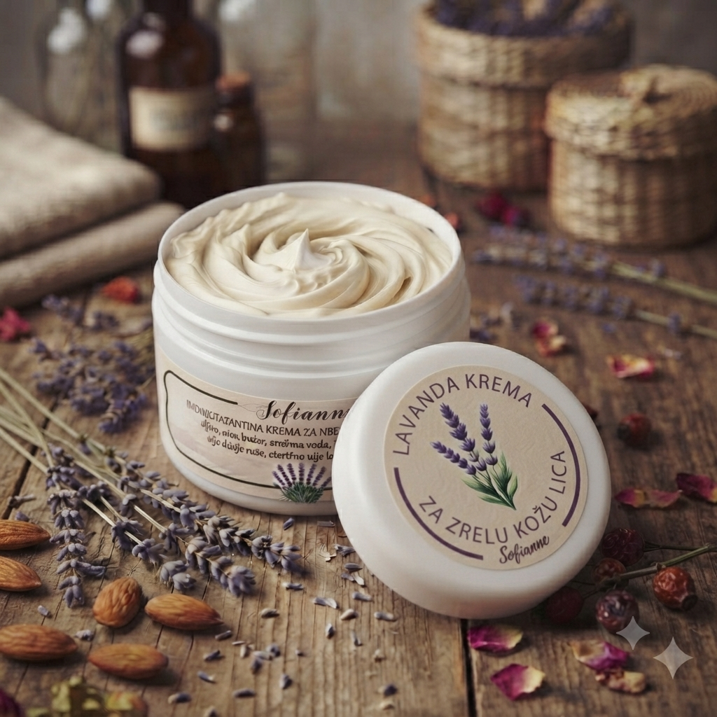 Lavanda hidratantna krema za zrelu kožu lica 20 ml