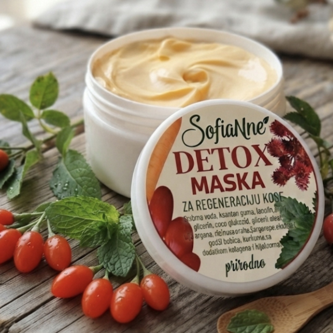 Priodna detox maska za dubinsku regeneraciju kose 200 ml